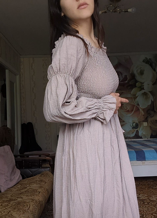Лляна сукня вінтажна максі  100 % льон для фотосесії