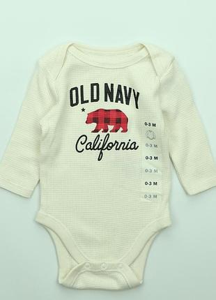 Боді old navy з довгим рукавом для хлопчика на зріст 50/56 см