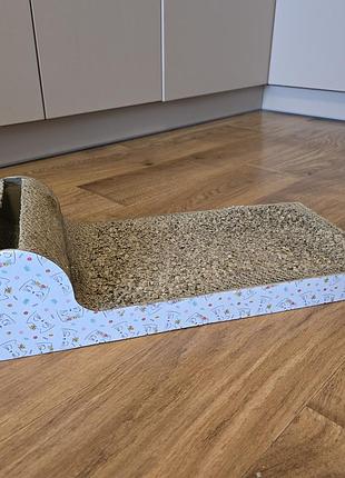 Кігтеточка, дряпалка, драпак-іграшка для котів agility 53×24×13 см із гофрокартону, картону