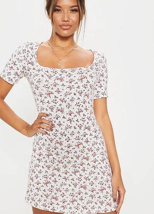 Сукня жіноча prettylittlething ніжна квіткова міні сукня 10/38