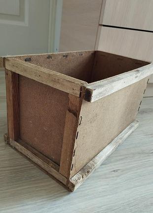 Сср, винтажная коробка с деревом, ящик, ящик, посылка