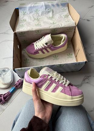 Жіночі кросівки adidas campus x bad bunny lilac