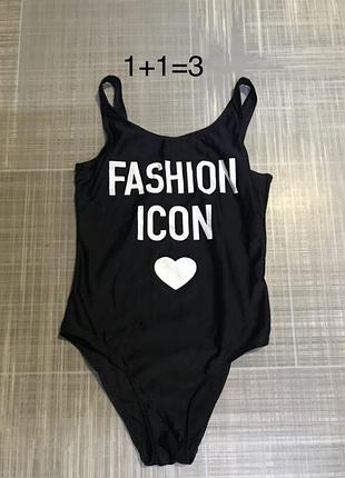 Primark 💙дитячий одяг/суцільний чорний купальник💛6-8років на 122-128см