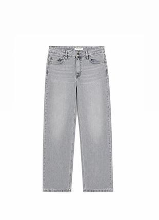 Жіночі сірі джинси m&s boyfriend прямого крою 38 (m) в ідеальному стані