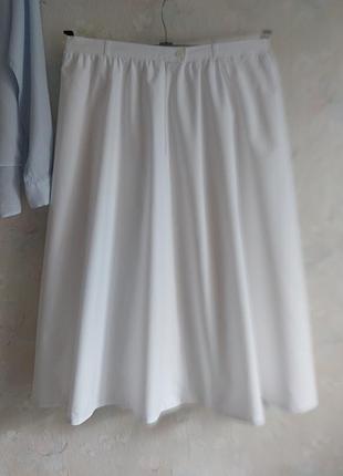 Спідниця жіноча stop rain l-xl 48-50р., біла, міді, бавовна