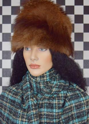 Меховая шапка натуральный мех зимняя
