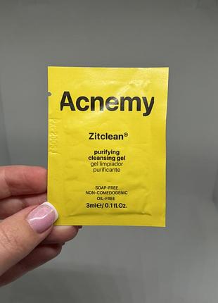 Acnemy zitclean очищувальний гель для проблемної шкіри 3ml