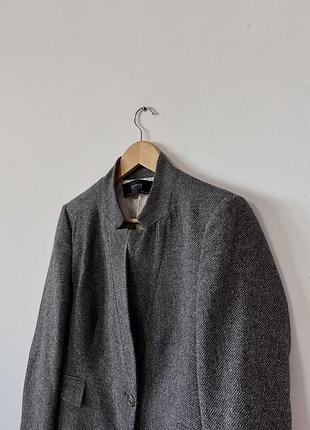 Красивий шерстяний вкорочений піджак zara🌿
