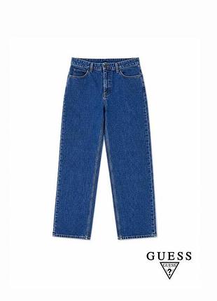 Жіночі сині джинси guess straight 38 (m) в ідеальному стані