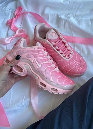 Стильные женские кроссовки nike air max tn plus pink