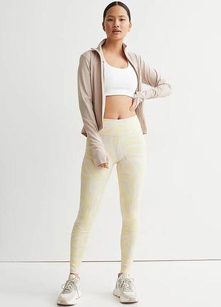 Стильные, яркие лосины h&m sport. размер 36( xs/s)