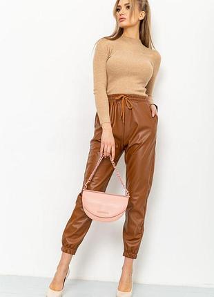 Лосины женские на флисе, цвет коричневый, 164r150