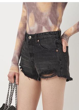 Жіночі джинсові шорти zara із високою посадкою розмір 34