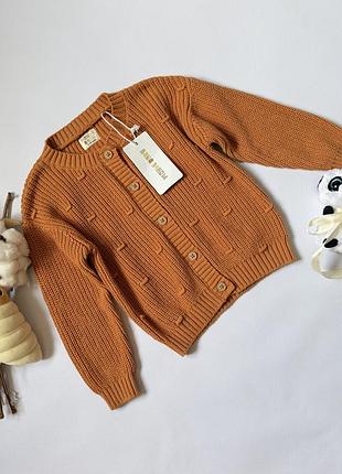 🍂 новий в’язаний кардиган maybe baby 12–18 міс.