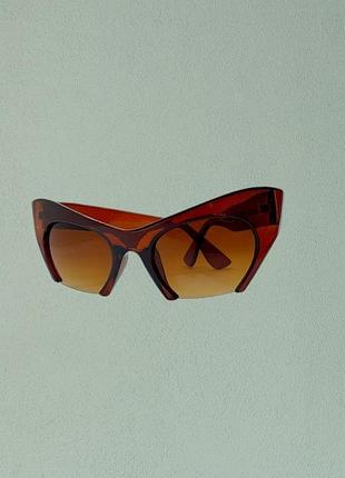 Полуободковые очки в стиле miu miu