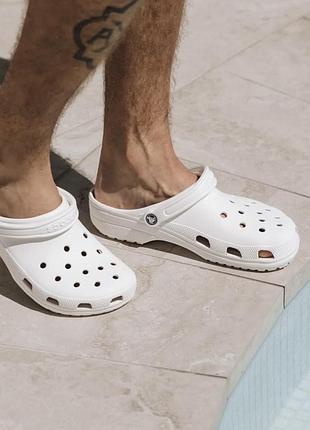 Baya clog чоловічі крокси, розмір 41-42, білі 100% оригінал