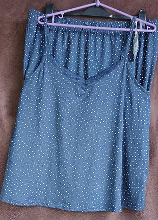 Костюм женский с шортами, в горошек, кружево, xl, eur 46-48