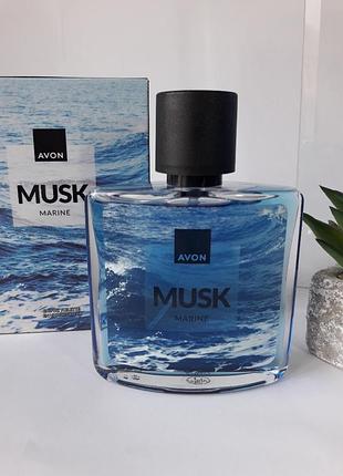 Туалетная вода musk marine+, 75 мл, avon/ эйвон муск марине, маск эйвон