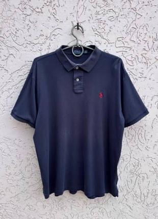 Поло polo ralph lauren оригінал темно-синя футболка теніска поло ральф лорен