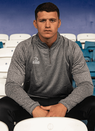 Спортивна кофта rhino vigor 1/4 zip midlayer у сірому меланжевому кольорі (grey/marl).