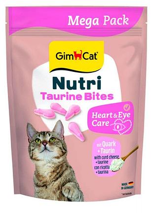 Лакомство витамины gimcat nutri taurine bites со вкусом сыра (quark) и таурином, предназначены для поддержания здоровья сердца и зрения котов. джимкет мышки