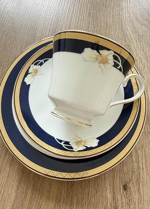 Чайне тріо від royal orchid fine bone china