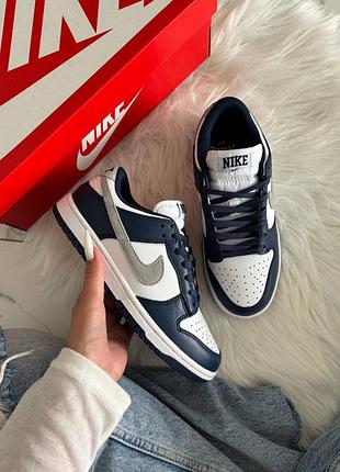 Кроссовки nike sb dunk low blue midiight navy арт 0420