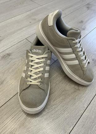 Замшеві кросівки adidas grand court оригінал, розмір 39, 40