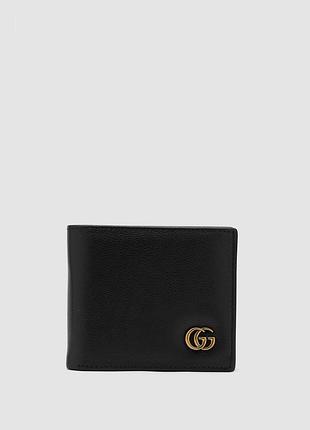 Гаманець ґудзики leather gg marmont coin wallet black