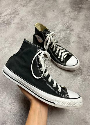 Кеди convers all star конверс чорні високі 41.5 26.5 см