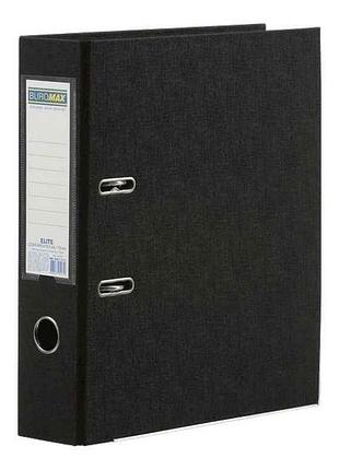 Папка-регистратор двусторонний а4 70/75мм черный арт.bm.3019-01с тм buromax