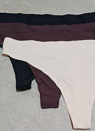 Набір трусиків 3шт. безшовні стрінги primark