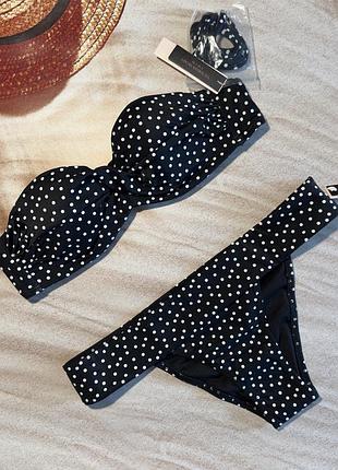 Купальник victoria’s secret роздільний бандо пуш-ап 34а/75в
