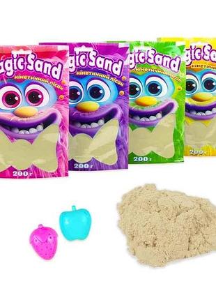 Кинетический песок magic sand в пакете 39401-3 0,200кг голубой тм strateg