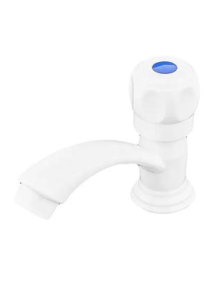 Кран для холодной воды plamix mono-001-b white (pm0676)