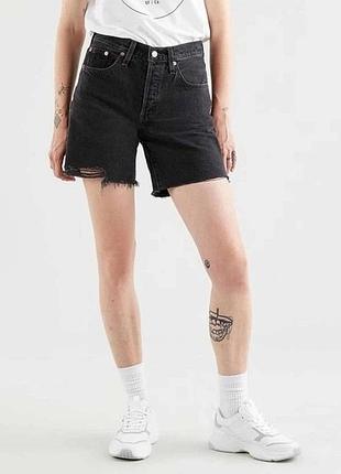 Шорти висока посадка бермуди h&amp;m bermuda straight shorts high waist