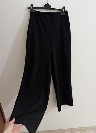 Брюки жіночі чорні h&m, палаццо на резинці 🖤