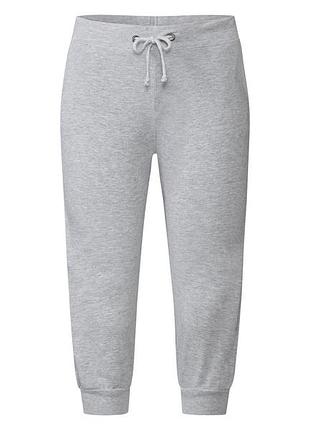 Спортивные капри хлопковые с вискозой для женщины esmara lycra® 418242 m серый