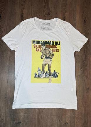 Вінтажна футболка muhammad ali / b&b vintage / мухаммед алі, розмір xxl made in italy