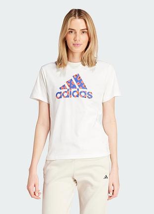 Футболка animal print graphic размер xl с животным принтом adidas хлопковая футболка