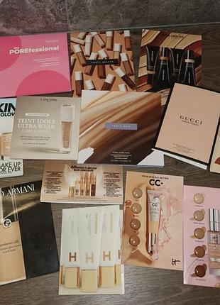 Пробник тонального крему hourglass, charlotte tilbury, it cosmetics, gucci, fenty bea, lancome
