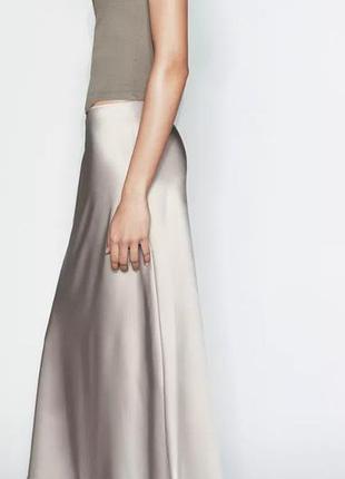 Сатинова (віскоза) спідниця zara