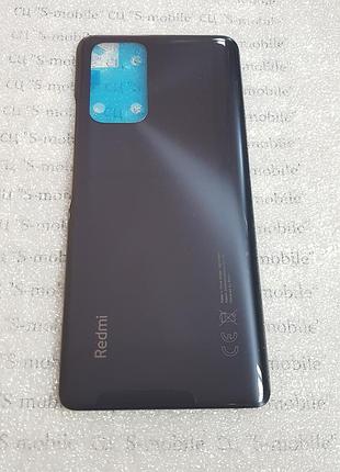 Задняя крышка для xiaomi redmi note 10 pro (m2101k6g) черная (onyx gray) стекло оригинал (олеофобное покрытие)