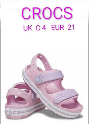 Крутые стильные босоножки сандалии на девочку crocs made in vietnamrus c 4 eur 21