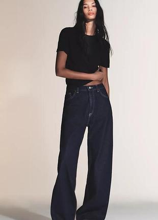 Джинси zara wide-leg