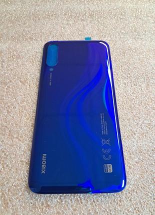 Задняя крышка для xiaomi mi a3 синяя (blue) оригинал с олеофобным покрытием