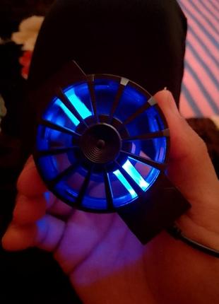 Вентилятор, кулер для охолодження телефона, мобільний радіатор із led підсвіткою!