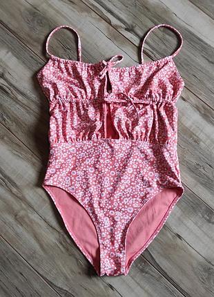 Слитный купальник primark в цветочек, размер s (eur 38)