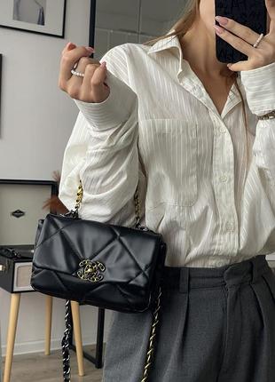 Розкішна чорна брендова жіноча сумочка в стилі шанель chanel  black черная сумка бренд