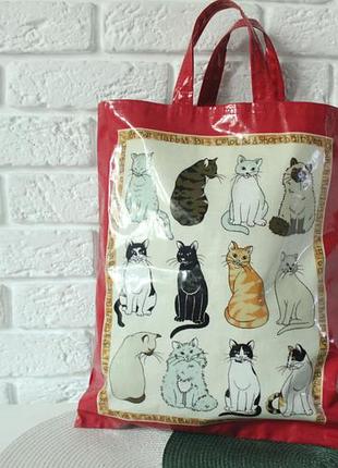 Сумка шоппер с котами uw giftware